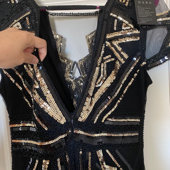 NWT Black sequin dress - Picture 2 of 4